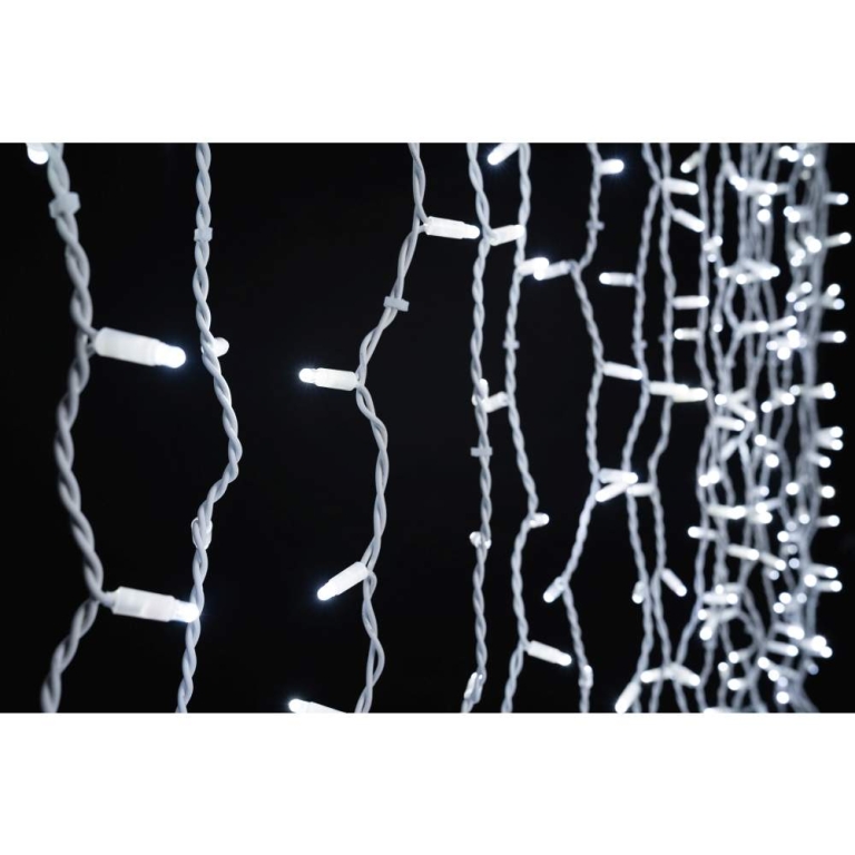 MK-Illumination Drape Lite®QF+, 260 LEDwh, 40 flash LEDwh,2m x 1,5m, weißes Kabel, 220-240V, 35W