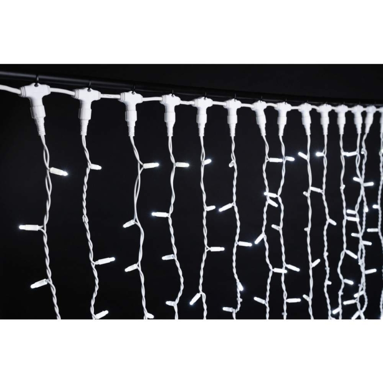 MK-Illumination Drape Lite®QF+, 260 LEDwh, 40 flash LEDwh,2m x 1,5m, weißes Kabel, 220-240V, 35W
