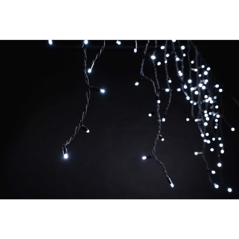 MK-Illumination Ice Lite®QF+, 102 LEDwh, 12 flash LEDwh,3m x 0,5m, schwarzes Kabel, 220-240V, 7W
