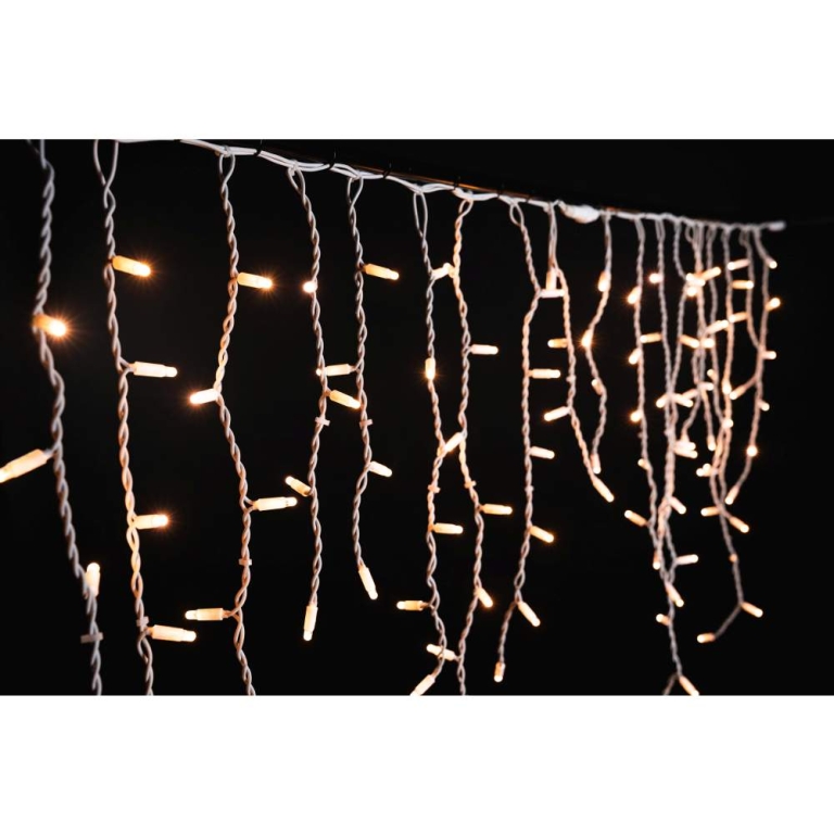 MK-Illumination Ice Lite®QF+,150 LEDww,24 flash LEDwh,3m x 0,9m, weißes Kabel, 220-240V, 10,5W