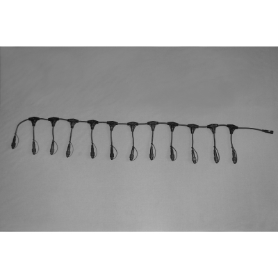 MK-Illumination QUICK FIX®QF+ divider mit 11 Ausgängen,schwarzes Kabel, 220-240V