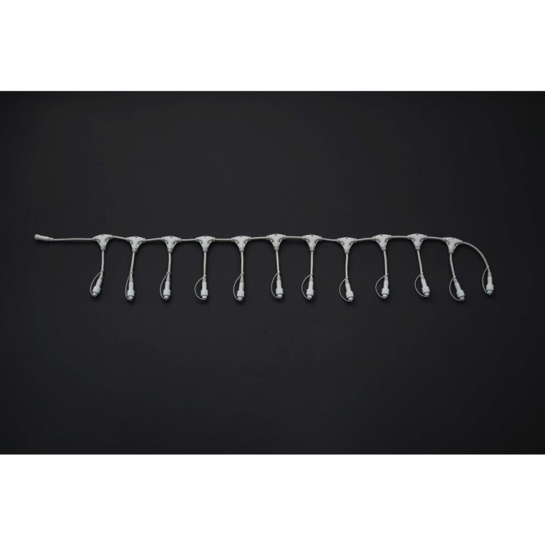 MK-Illumination QUICK FIX®QF+ divider mit 11 Ausgängen,weißes Kabel, 220-240V
