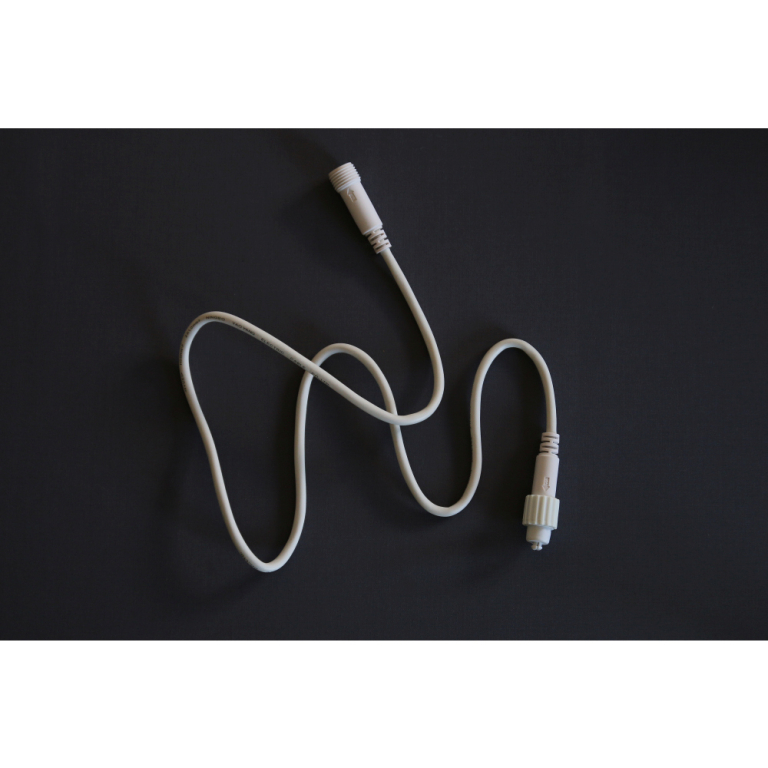 MK-Illumination QUICK FIX®QF+ Verlängerungskabel 1m,weißes Kabel, 220-240V