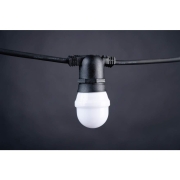 Golf Ball E27,  amber LEDs, matte PVC Kappe
weißer Sockel, 220-240V, 1W