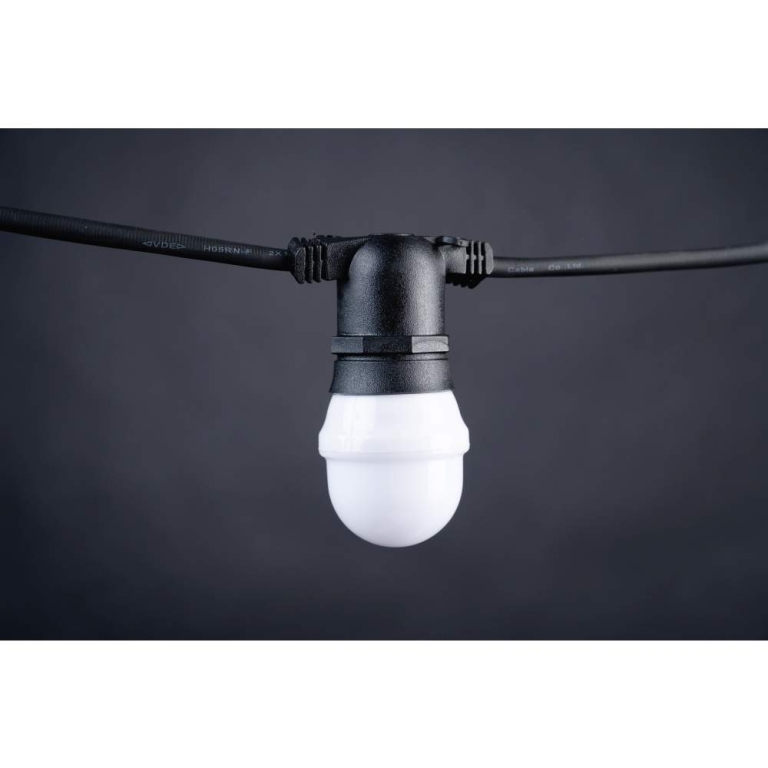 MK-Illumination Golf Ball E27,  ww LEDs, matte PVC Kappe
weißer Sockel, 220-240V, 1W