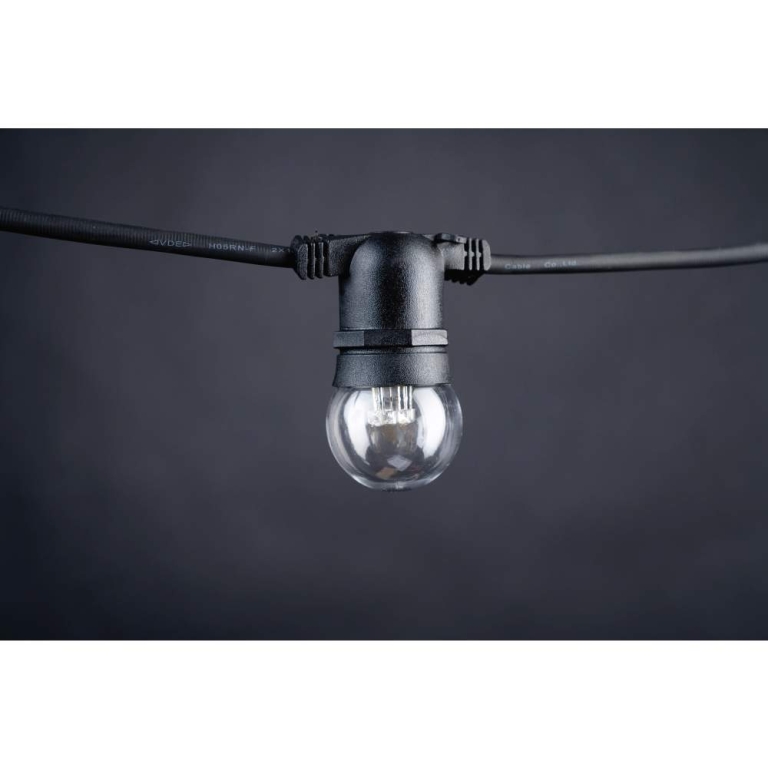 MK-Illumination Deco Golf Ball E27, warm weiße LEDs
klare Kappe, 7 LED's, 220-240V, 0,7W