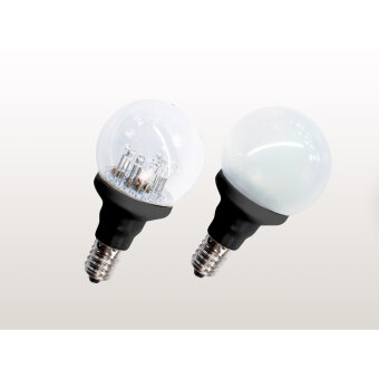 MK-Illumination LED Deco Golf Ball E14, LEDww,matte Kappe, 8 LEDs, 12V, 0,5W