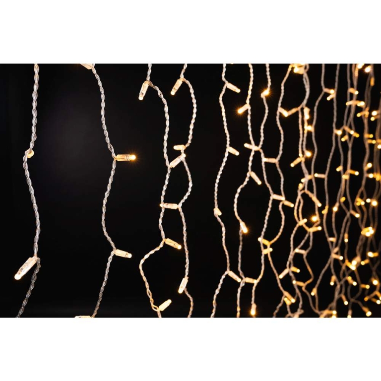 MK-Illumination Drape Lite®QF+, 140 LEDww, 2m x 1m,transparentes PVC Kabel, 36V, 5W