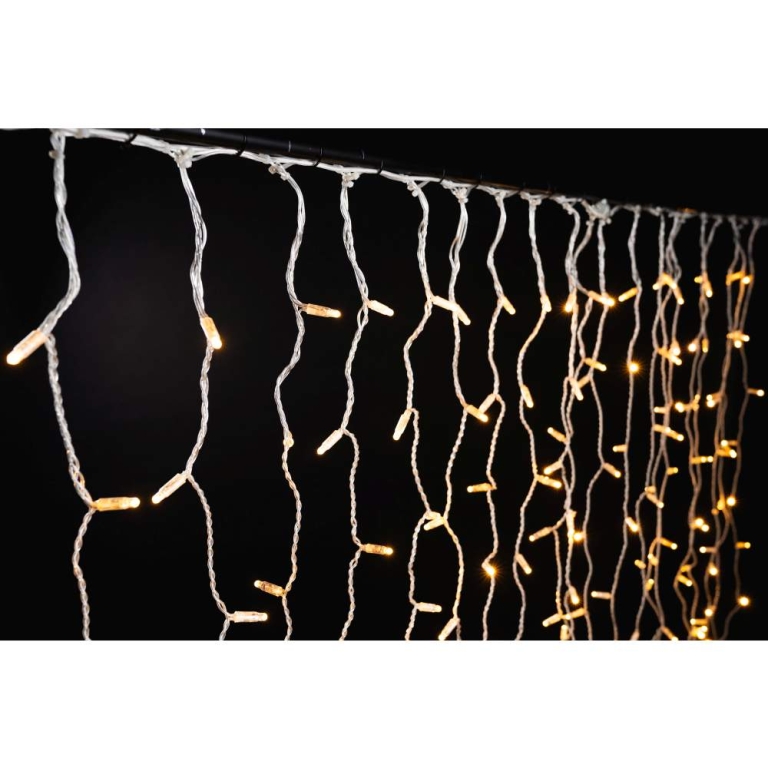 MK-Illumination Drape Lite®QF+, 140 LEDww, 2m x 1m,transparentes PVC Kabel, 36V, 5W