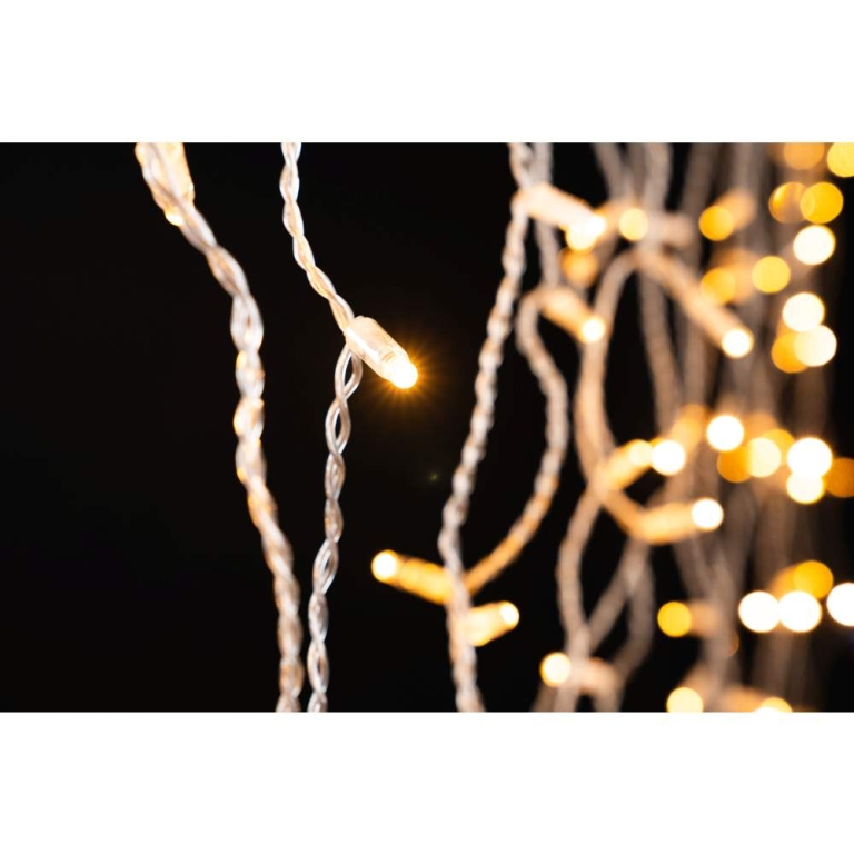 MK-Illumination Drape Lite®QF+, 140 LEDww, 2m x 1m,transparentes PVC Kabel, 36V, 5W