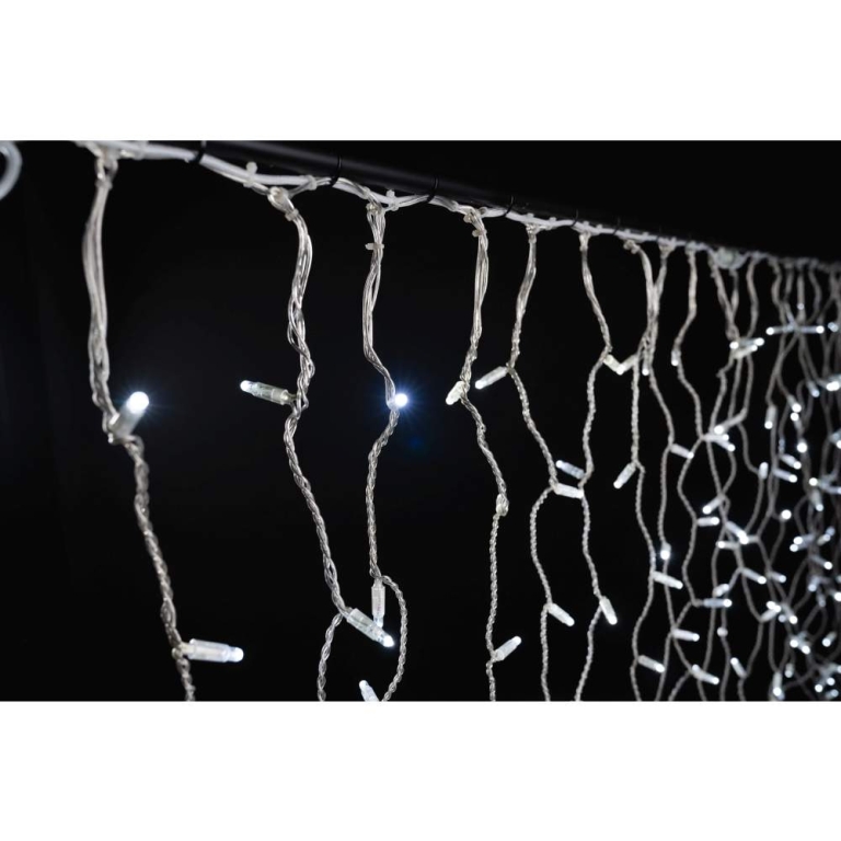 MK-Illumination Drape Lite®QF+, 140 LEDwh, 2m x 1m,transparentes PVC Kabel, 36V, 5W
