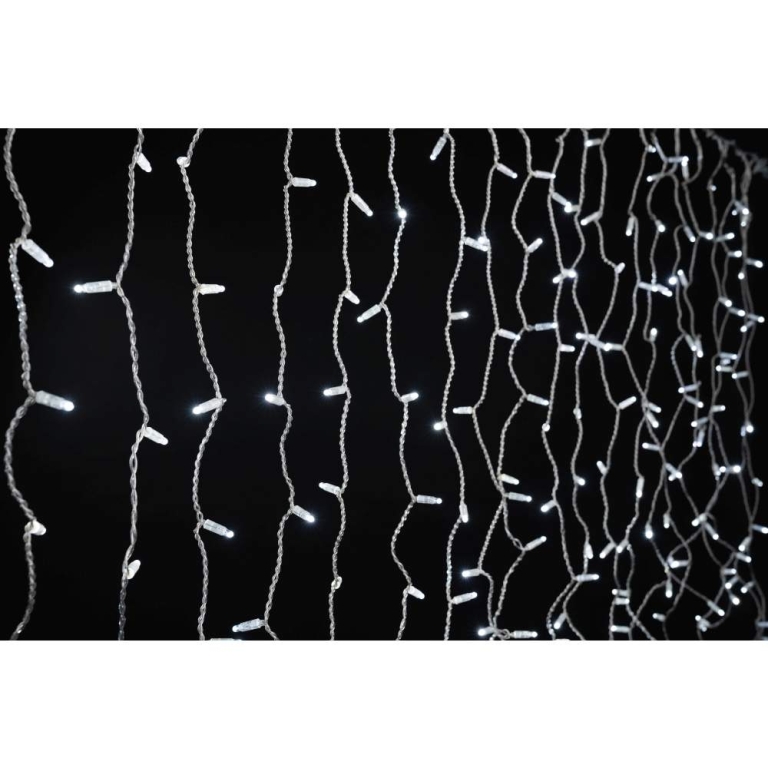 MK-Illumination Drape Lite®QF+, 140 LEDwh, 2m x 1m,transparentes PVC Kabel, 36V, 5W