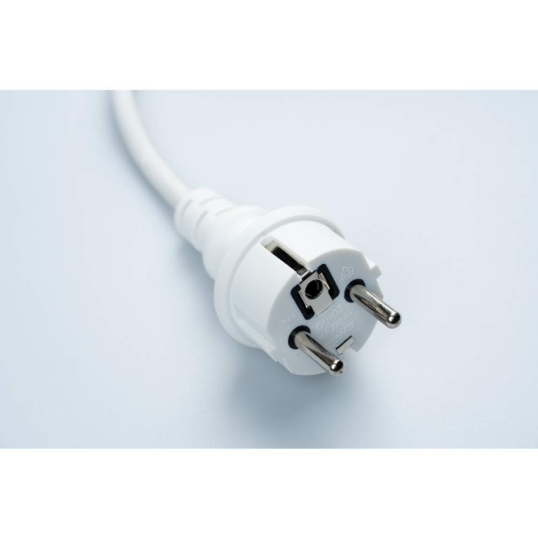 MK-Illumination QUICK FIX® 3+ main connector EU 1,5m, weißes Kabel
220-240V, max. Belastbarkeit: 1800W