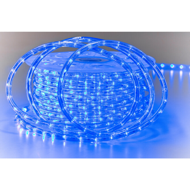MK-Illumination Rope Light 30 QF+, 220-240V, 45m, LED blue
Ø 13 mm, 30 LED/1,0m, Cutting unit: 1,0m, 157,5W