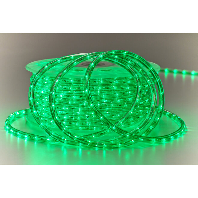 MK-Illumination Rope Light 30 QF+, 220-240V, 45m, LED green
Ø 13 mm, 30 LED/1,0m, Cutting unit: 1,0m, 157,5W