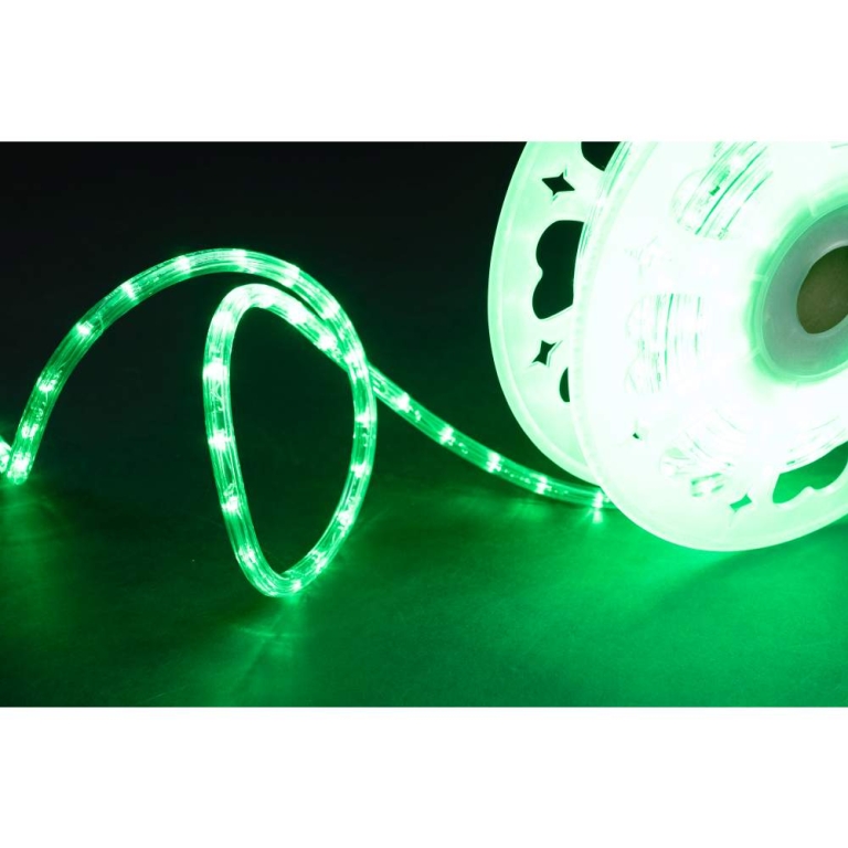 MK-Illumination Rope Light 30 QF+, 220-240V, 45m, LED green
Ø 13 mm, 30 LED/1,0m, Cutting unit: 1,0m, 157,5W