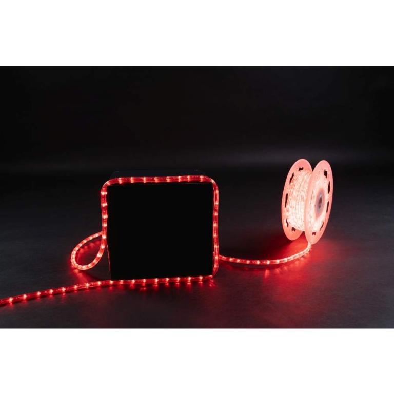 MK-Illumination Rope Light 30 QF+, 220-240V, 45m, LED red
Ø 13 mm, 30 LED/1,0m, Cutting unit: 1,0m, 157,5W