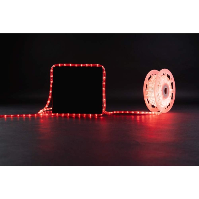 MK-Illumination Rope Light 30 QF+, 220-240V, 45m, LED red
Ø 13 mm, 30 LED/1,0m, Cutting unit: 1,0m, 157,5W