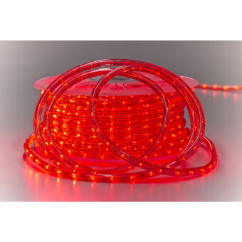 Rope Light 30 QF+, 220-240V, 45m, LED red
Ø 13 mm, 30 LED/1,0m, Cutting unit: 1,0m, 157,5W