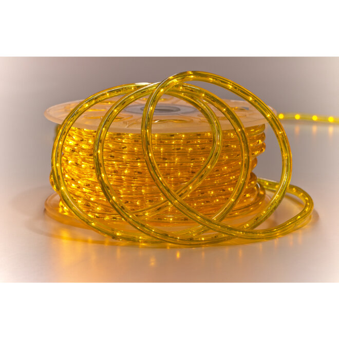 MK-Illumination Rope Light 30 QF+, 220-240V, 45m, LED amber
Ø 13 mm, 30 LED/1,0m, Cutting unit: 1,0m, 157,5W