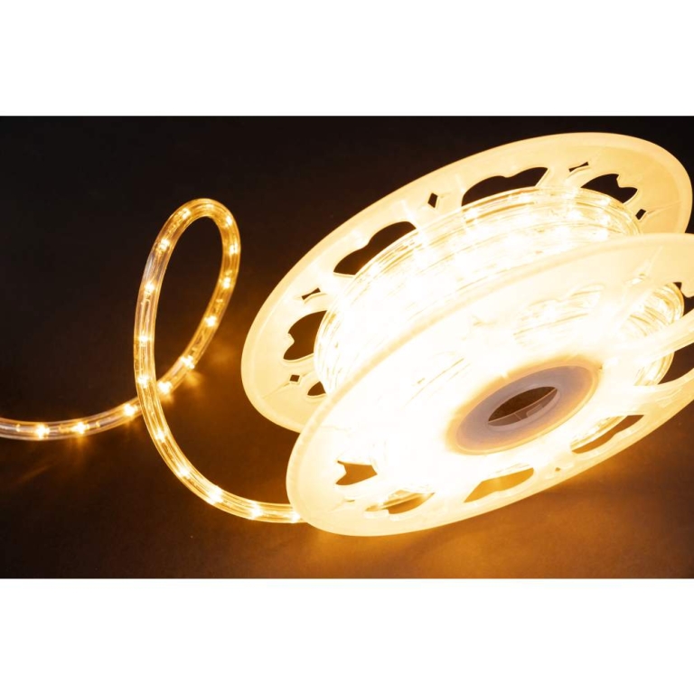 MK-Illumination LED Rope Light 36 QF+, 220-240V, 45m, LED ww
Ø 13 mm, 54 LED/1,5m, Cutting unit: 1,5m, 105W