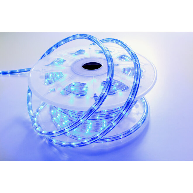 MK-Illumination Rope Light 30/36V QF+, 20m, LED blue
Ø 13 mm, 10 LED/0,33m, Cutting unit: 0,33m, 30W