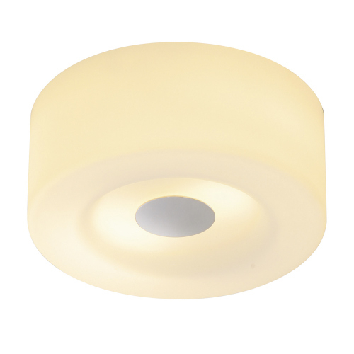 SLV MALANG Deckenleuchte, CL-1, rund, chrom/Glas satiniert, 2xE27, max. 2x60W