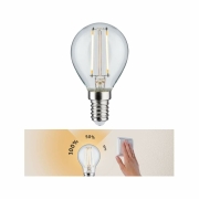 LED-Lampe E14 Tropfen Klar 2700K Warmweiß 250lm 2.7W 3-Stufen-dimmbar