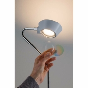 LED Stehleuchte Ramos 11W Weiß matt/Chrom