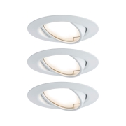 Einbauleuchte LED Base rund 3x5W  Weiß matt