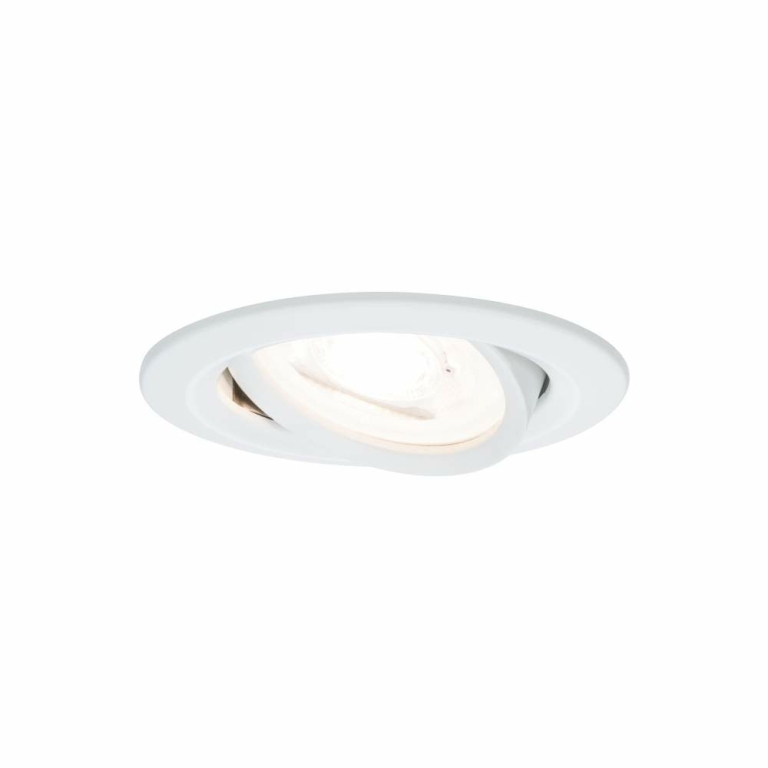 Paulmann Nova LED Einbauleuchte 3er-Set rund 6.5W IP23 GU10 Weiß (matt) schwenkbar 2700K 230V