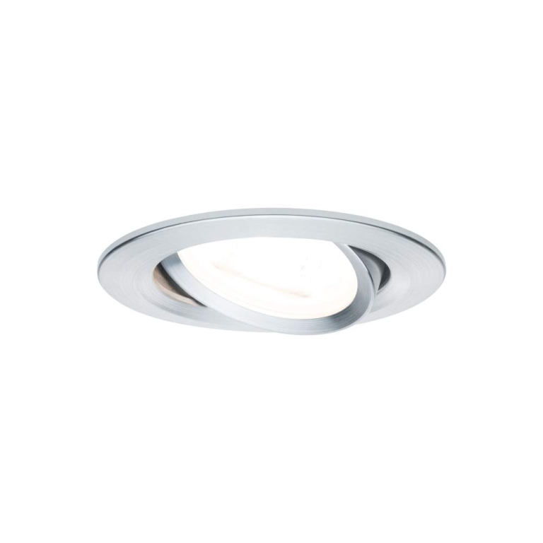 Paulmann Einbauleuchte LED Nova rund 3x6,5W GU10 Alu gedreht