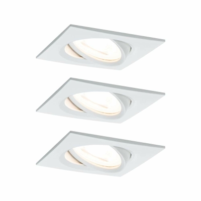 Paulmann Einbauleuchte LED Nova eckig 3x6,5W GU10 Weiß matt