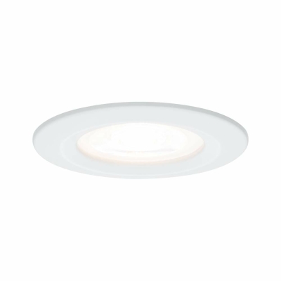 Paulmann LED Einbauleuchte Nova Einzelspot rund 1x6.5W IP44 GU10 Weiß (matt) 2700K 230V