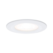 LED Einbauleuchte Nova Einzelspot rund 1x6.5W IP44 GU10 Weiß (matt) 2700K 230V