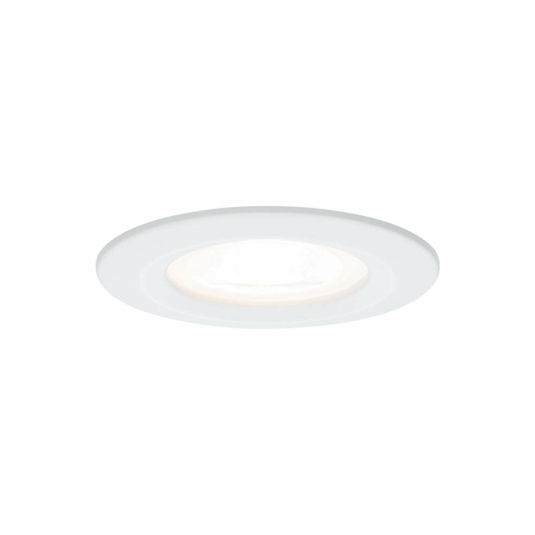 Paulmann LED Einbauleuchte Nova 3er Set rund 6.5W IP44 GU10 Weiß (matt) 2700K 230V