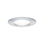 LED Bad-Einbauleuchte Nova Basisset 3er Set rund 6.5W IP44 GU10 Alu gedreht 2700K 230V
