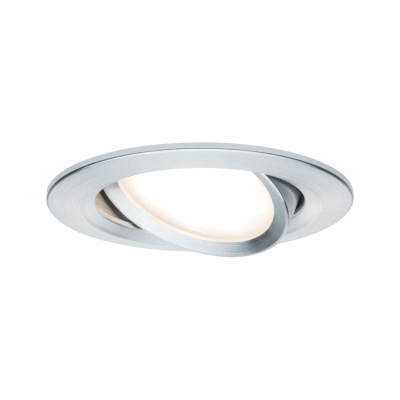 Paulmann Einbauleuchte LED Nova rund 1x6,5W  Alu gedreht