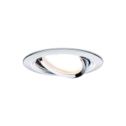 LED Einbauleuchte Nova Coin Basisset 3er Set rund 6W IP23 Chrom schwenkbar 2700K 230V