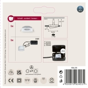 Einbauleuchte LED Nova eckig 1x6,5W  Weiß matt