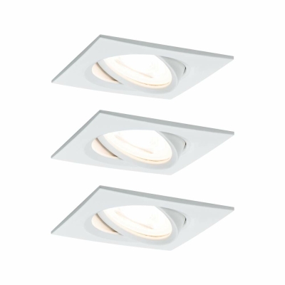 Paulmann Einbauleuchte LED Nova eckig 3x6,5W  Weiß matt