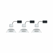 Einbauleuchte LED Nova eckig 3x6,5W  Weiß matt