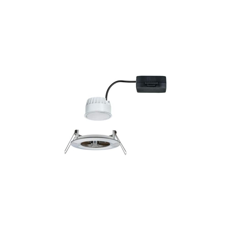 Paulmann LED Bad-Einbauleuchte Nova Coin rund 1x6W IP44 Eisen gebürstet 2700K 230V