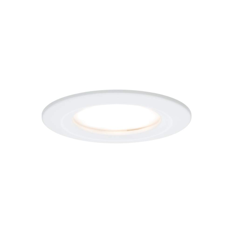 Paulmann LED Bad-Einbauleuchte Nova Coin 3er Set rund 6W IP44 Weiß (matt) 2700K 230V