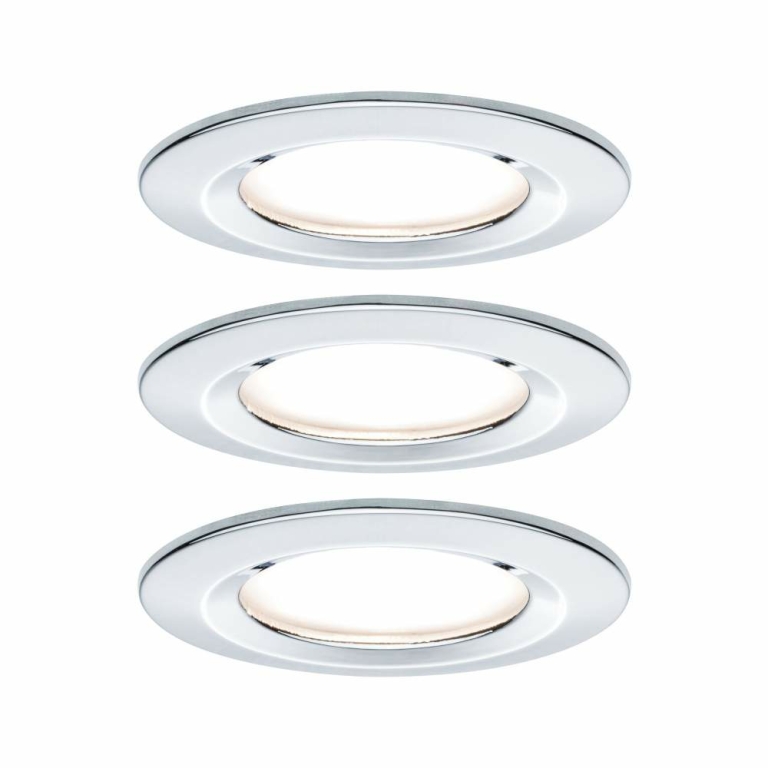 Paulmann Einbauleuchte LED Nova rund 3x6,5W  Chrom