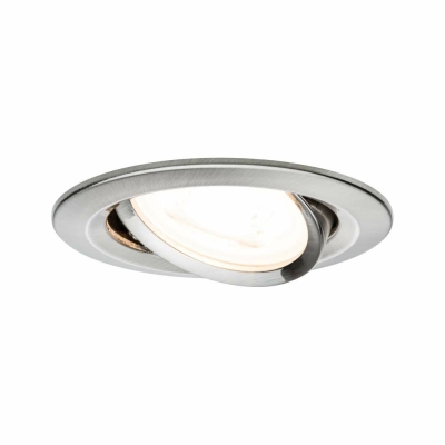 Paulmann Einbauleuchte LED Nova rund 1x6,5W GU10 Eisen gebürstet