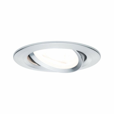 Paulmann Einbauleuchte LED Nova rund 1x6,5W GU10 Alu gedreht