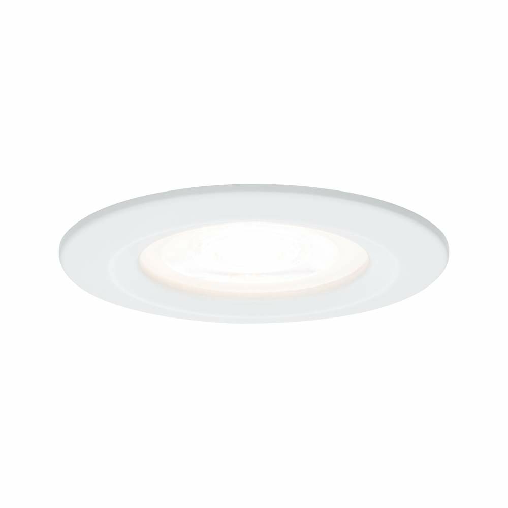 LED Bad Strahler 3er-Set 12V Rund alu gebürstet - 3 W warmweiss