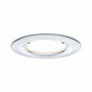 LED Bad-Einbauleuchte Nova Basisset 3er Set rund 6.5W IP44 GU10 Chrom dimmbar 3-step-dim 2700K 230V