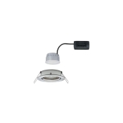 LED Einbauleuchte Nova Coin rund 1x6W IP23 Eisen gebürstet schwenkbar dimmbar 3-step-dim 2700K 230V